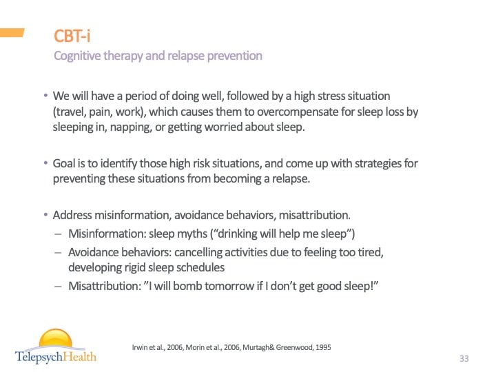 CBT-i slide presentation