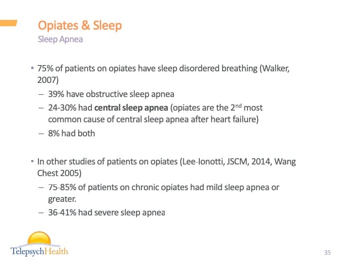 Opiates & sleep slide presentation