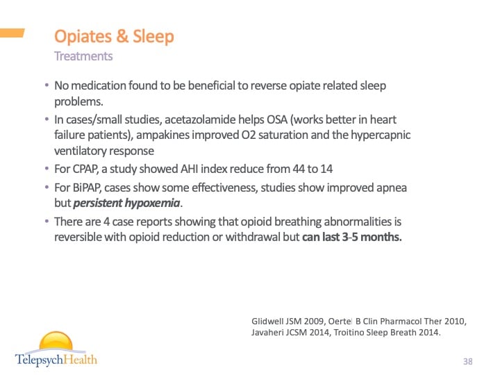 Opiates & sleep slide presentation