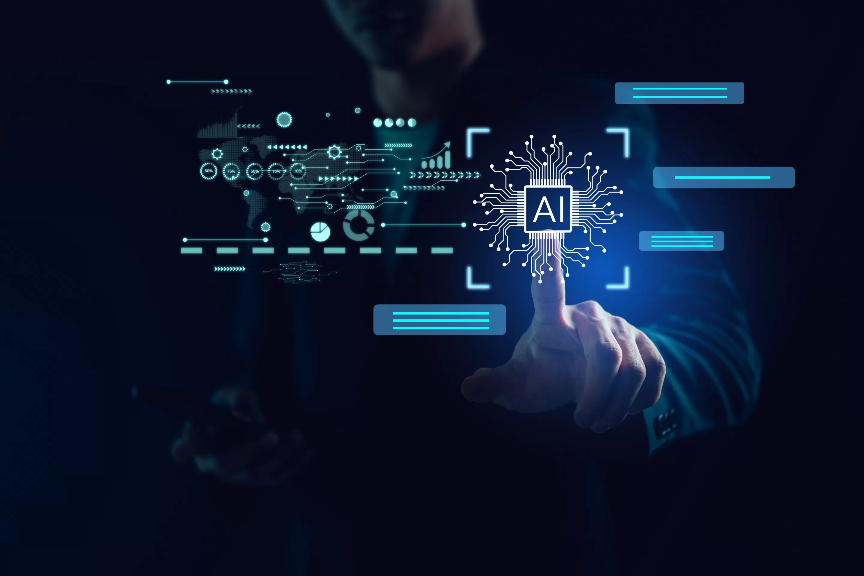 AI (Artificial intelligence), Chatbot growing concept