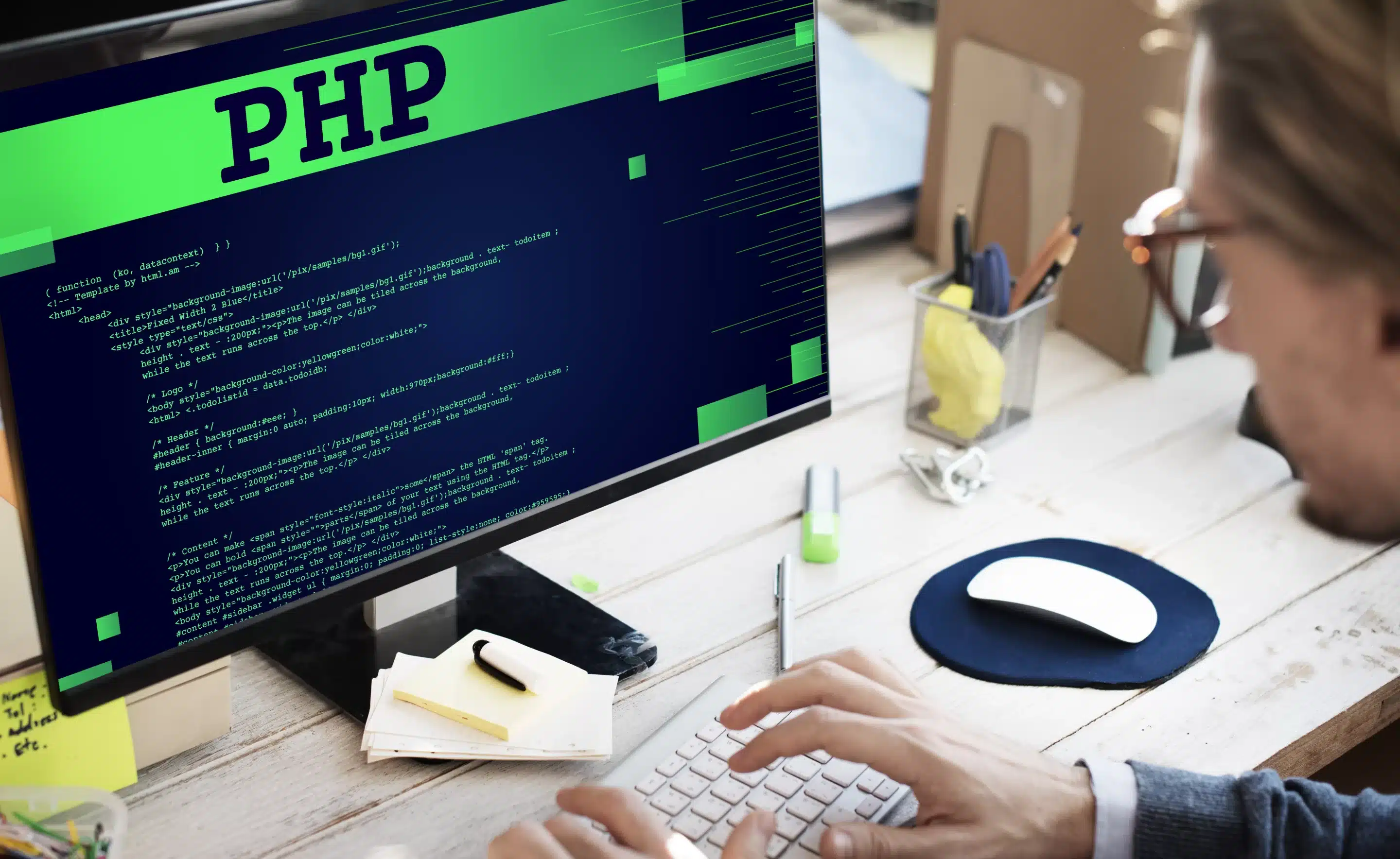 PHP Coding Computer CSS Data Digital Function Concept